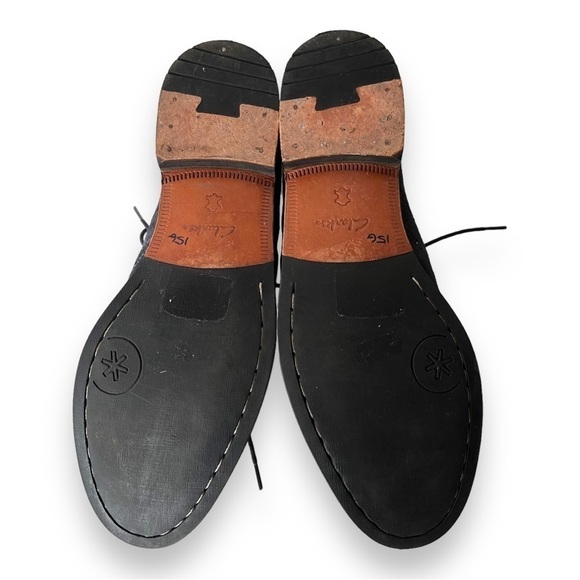 Clarks Exton Cushion Plus Blue Suede Leather Wingtip Lace Up Mens Oxford Loafers - Picture 12 of 12